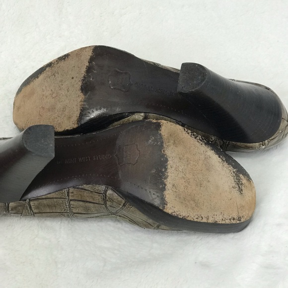 Nine West SHERRIK Leather Dress High Heel Platform - Picture 3 of 3